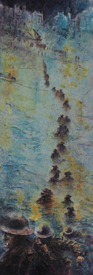 Dunkirk, 204 x 70 cm, Mixed Media