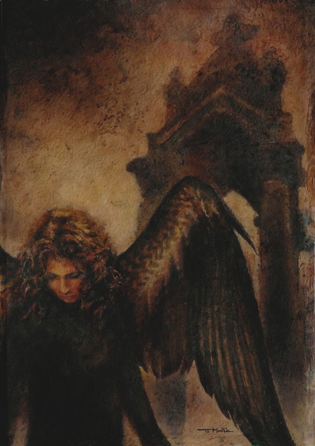 Under His Shadow, 80 x 56 cm, Mixed Media
