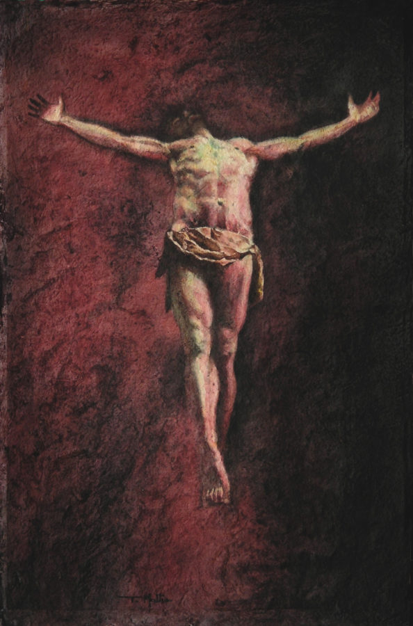 River of Blood, 81 x 54 cm, Mixed Media