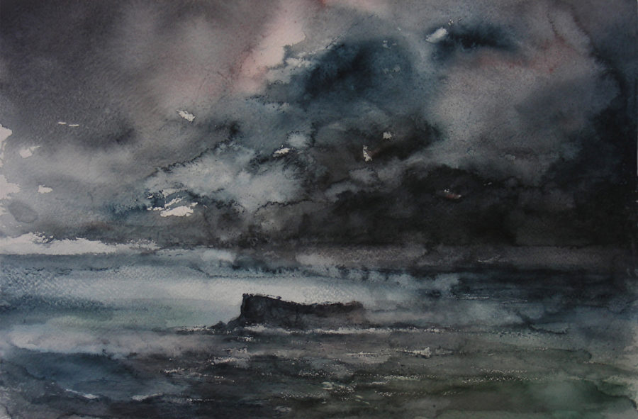 Filfla, 35 x 48 cm, Watercolour