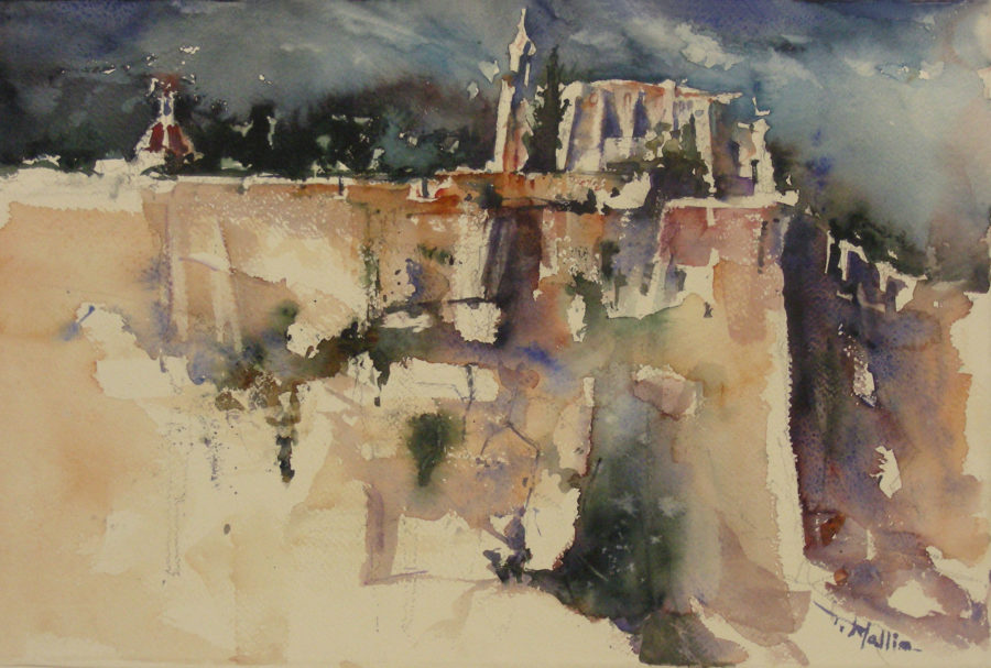 The Capuchin Friary, 33 x 51 cm, Watercolour