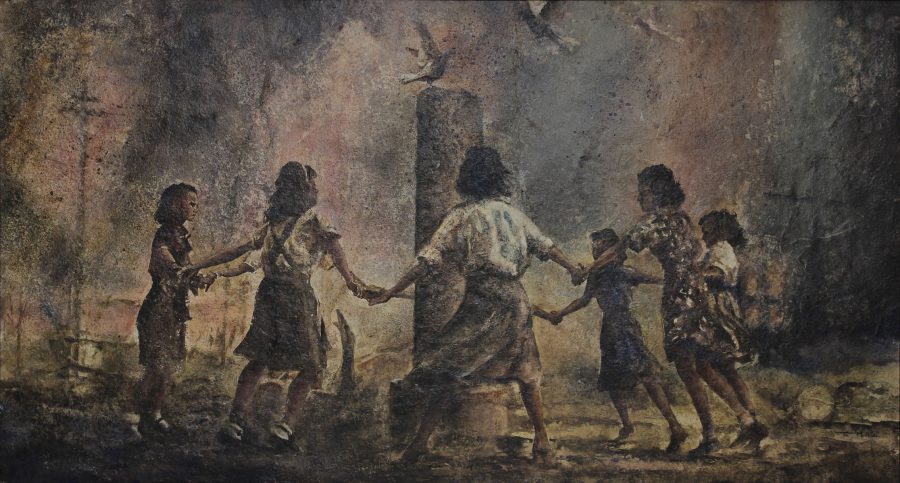 Dance, 93 x 171 cm, Mixed Media