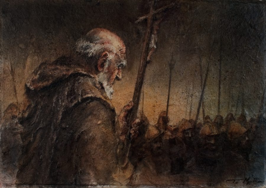 The Blessing, 55 x 80 cm, Mixed Media