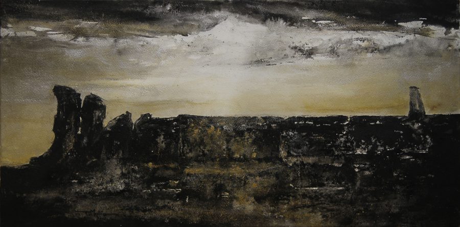 Mnajdra, 35 x 70 cm, Water Media