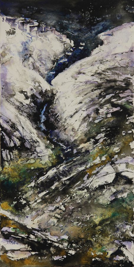 Wied iz-Zurrieq, 70 x 35 cm, Water Media