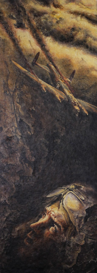 Downed, 205 x 75 cm, Mixed Media