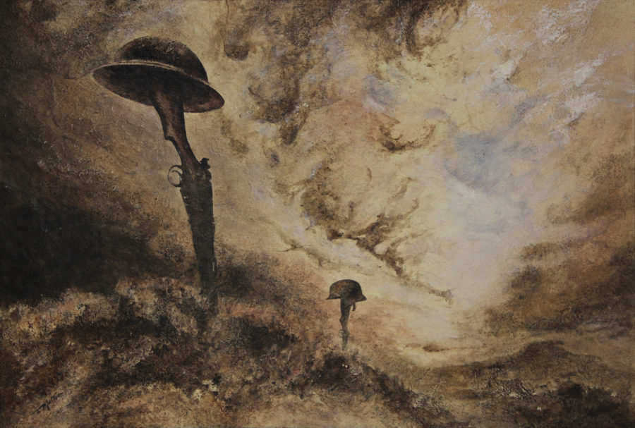 Bayonets, 89 x 131 cm, Mixed Media