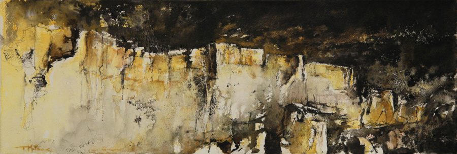 Rdum, 24 x 71 cm, Water Media