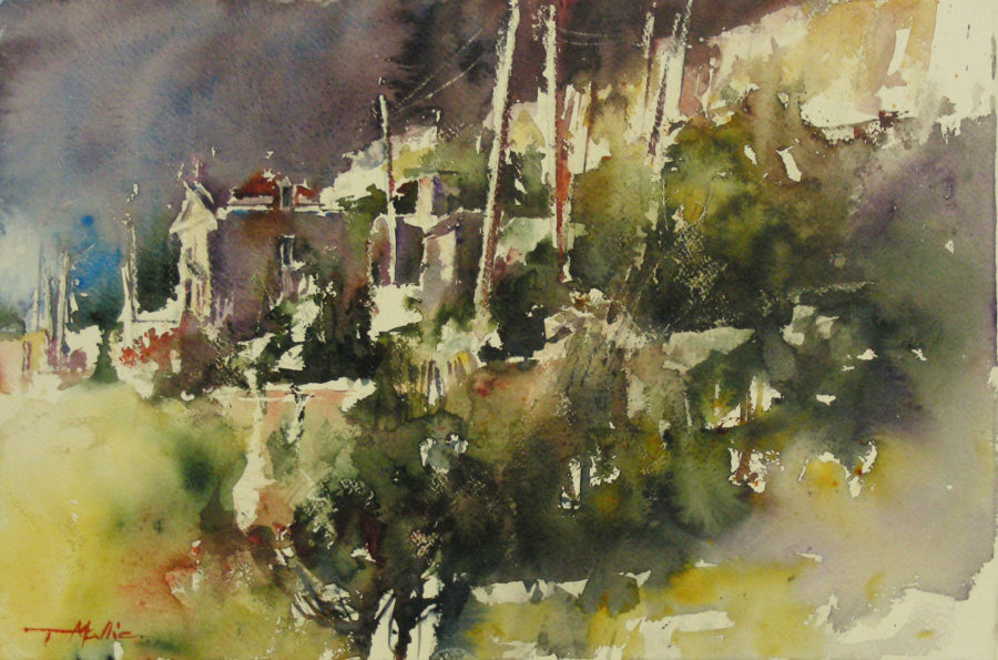 Fawwara, 33 x 51 cm, Watercolour