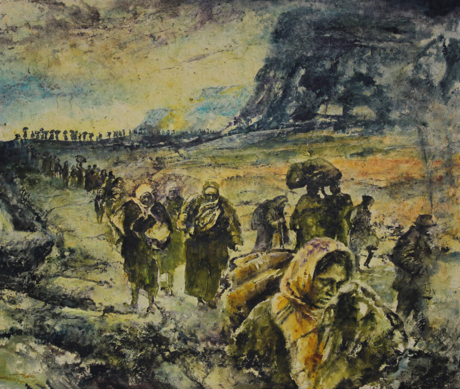 Passage, 117 x 100 cm, Mixed Media