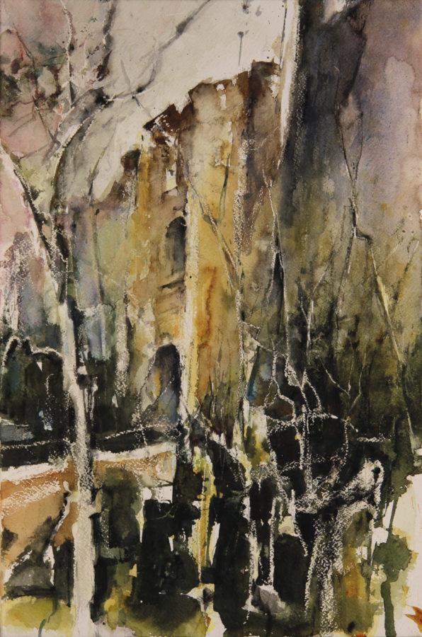 Tas Salvatur Gate, 33 x 51 cm, Watercolour