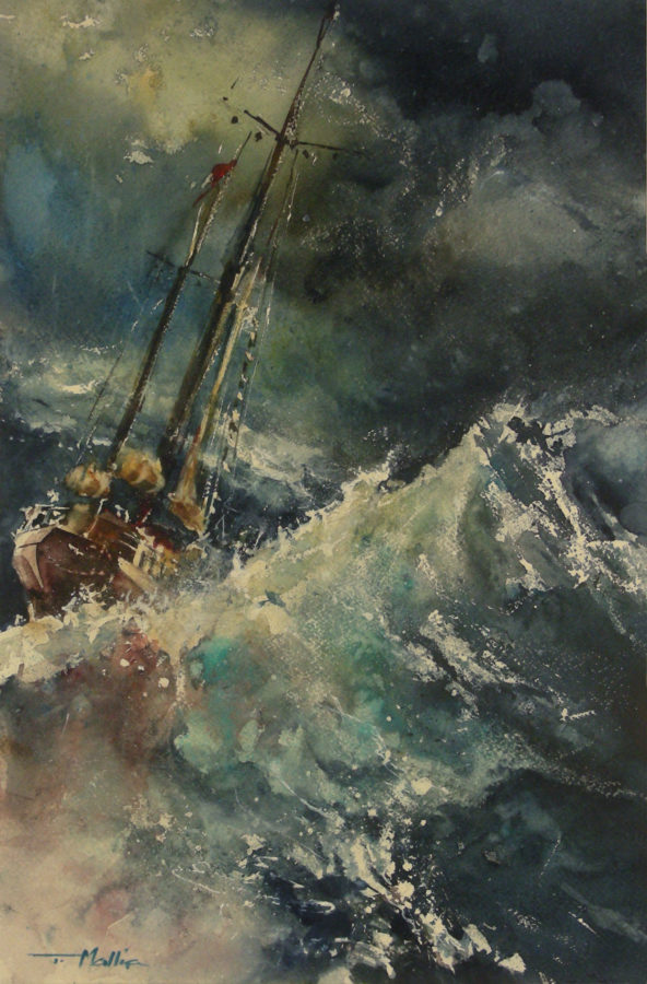 The Wave, 51 x 33 cm, Watercolour