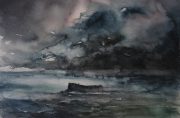 Filfla, 35 x 48 cm, Watercolour
