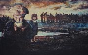 Hunger, 92 x 141cm, Mixed Media