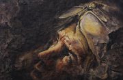 Downed - DETAIL, 205 X 75 cm, Mixed Media