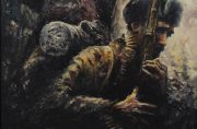 Crushed - DETAIL, 232 x 98 cm, Mixed Media