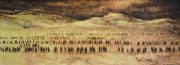 Exodus, 125 x 44 cm, Mixed Media