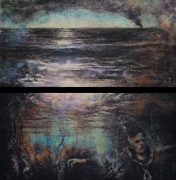 The Sea, 82 x 161cm 82 x 161cm, Mixed Media
