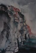 St Maria Battery, 51 x 33 cm, Watercolour