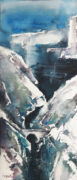Old Bridge At Wied Tal-Kantra, 70 x 30 cm, Watercolour