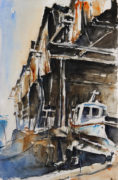 Potato Wharf Marsa, 33 x 51 cm, Watercolour
