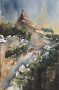 Sermon on the Mount, 51 x 33 cm, Watercolour