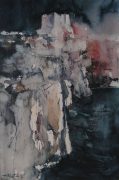 Comino Tower, 51 x 33 cm, Watercolour