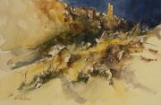 Gnejna Sentinel, 33 x 51 cm, Watercolour