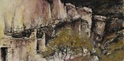 Bingemma, 35 x 70 cm, Water Media